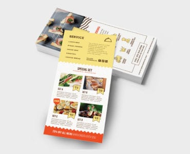 Catering Service Rack Card Template