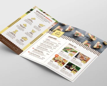 Catering Service Tri-Fold Brochure Template