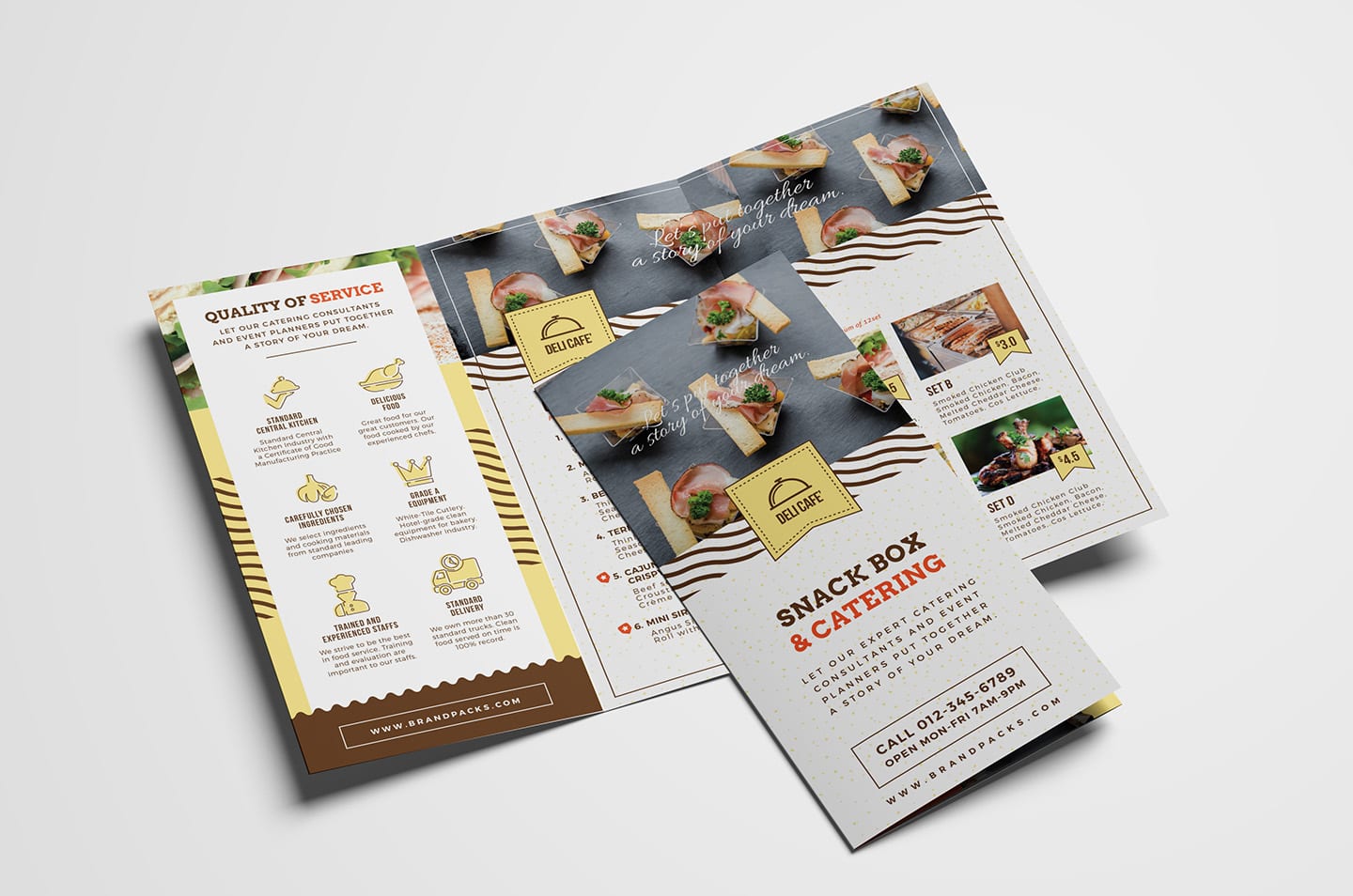 Catering Service Tri-Fold Brochure Template