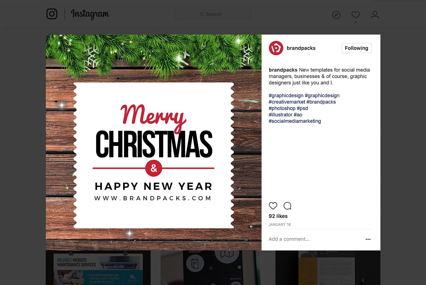 Christmas Social Media Templates