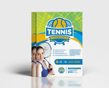 A4 Tennis Poster Template