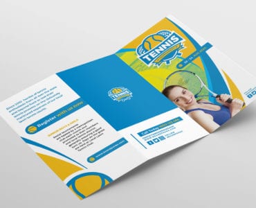 Tennis Brochure Template