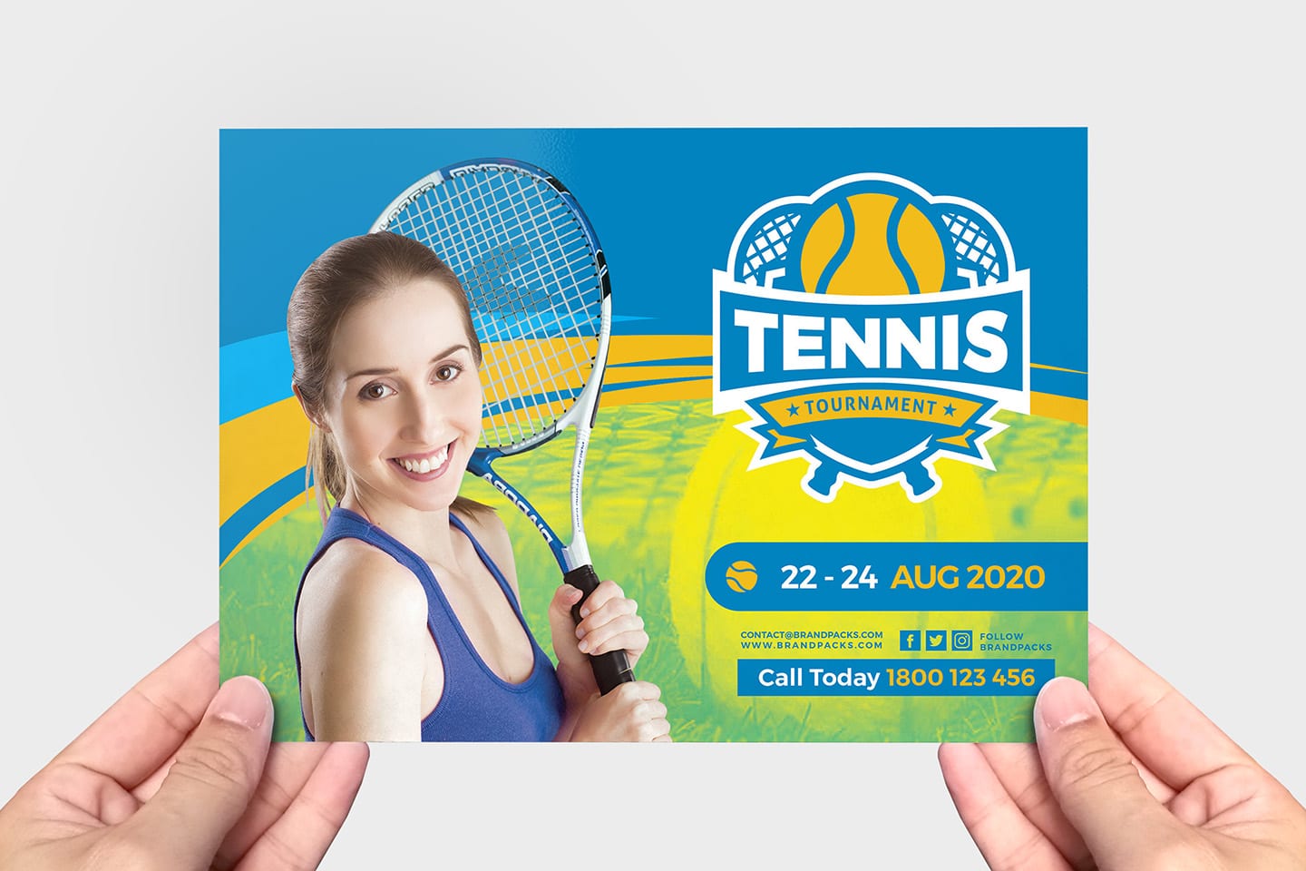 Tennis Flyer Template - PSD, Ai & Vector - BrandPacks Pertaining To Tennis Flyer Template Free