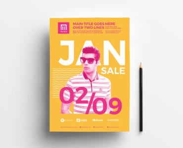 January Sale Poster Template