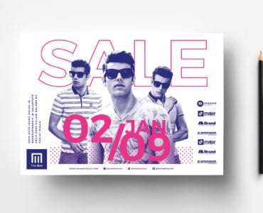 January Sale Poster Template