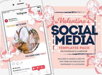 Valentines Instagram Templates Pack