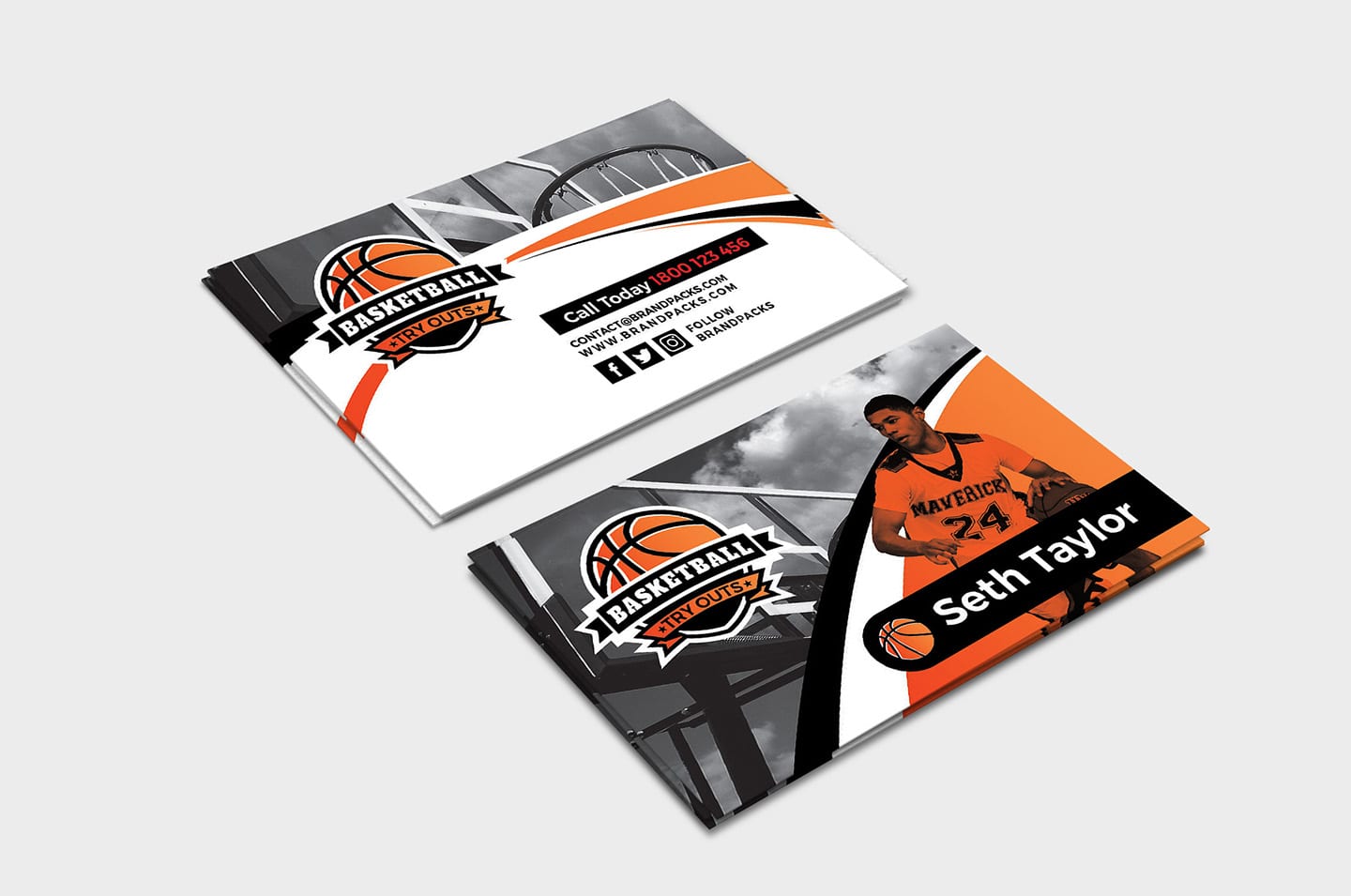basketball tournament, business card design template, Visiting for your  company, Modern Creative and Clean identity Card Vector Stock Vector Image  & Art - Alamy