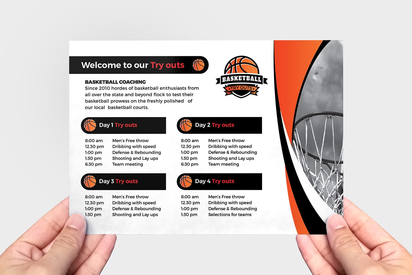 Basketball Flyer Template in PSD, Ai & Vector BrandPacks
