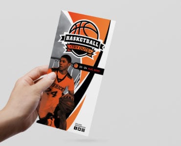 Basketball Rack Card Template