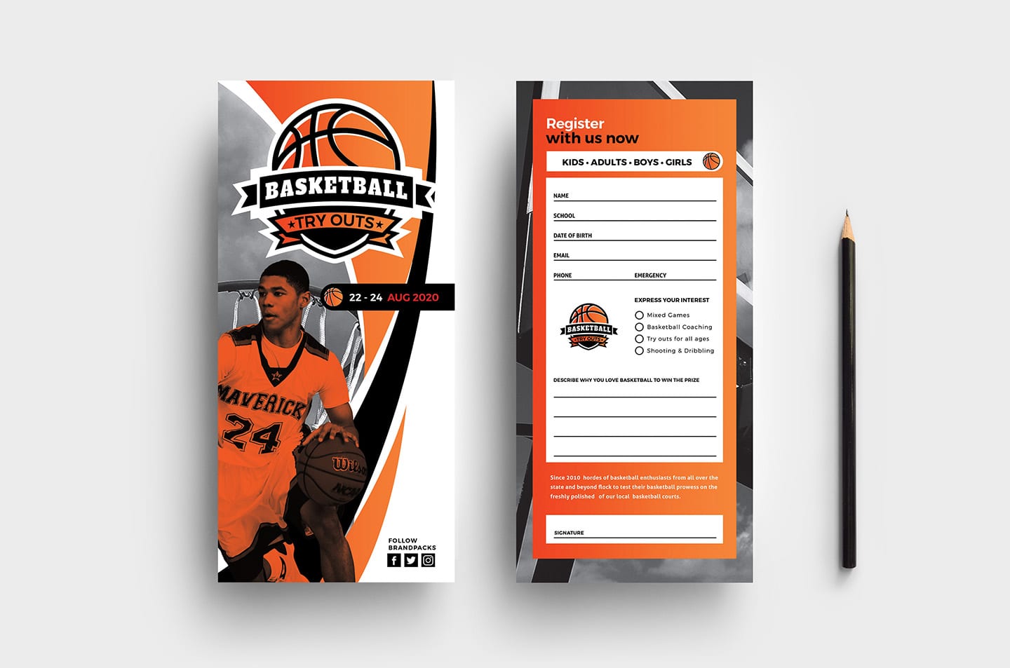 Basketball Templates Pack for & Illustrator PSD, Ai & Vector