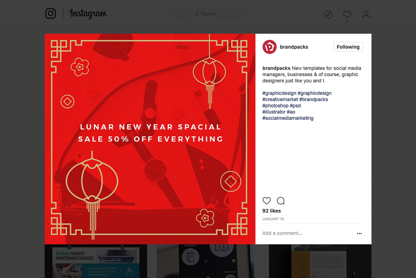 Chinese New Year Social Media Templates