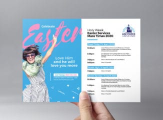 Easter Service Flyer Template