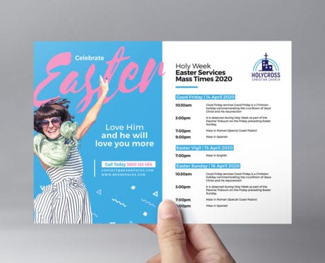 Easter Service Flyer Template