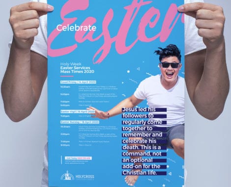 Easter Service Poster Template