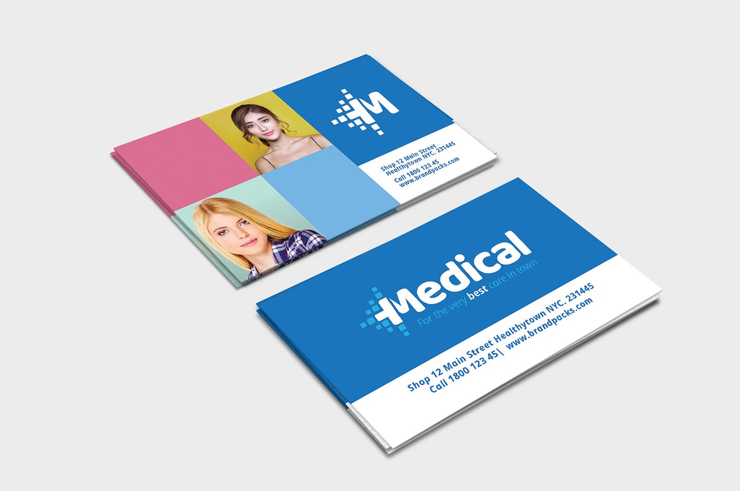 Modern Medical Business Card Template in PSD, Ai & Vector BrandPacks