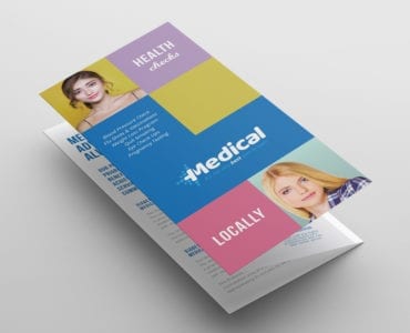 Modern Medical Tri-Fold Brochure Template