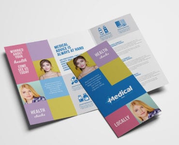 Modern Medical Tri-Fold Brochure Template