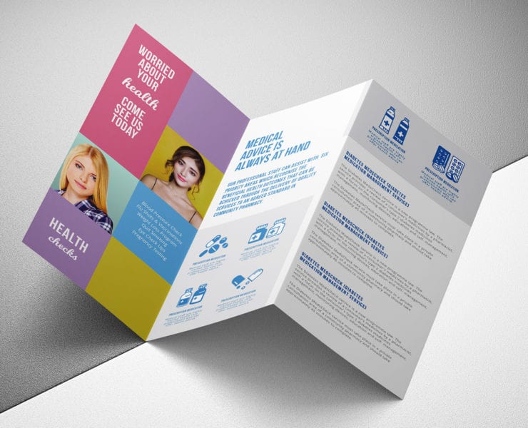 Modern Medical Tri-Fold Brochure Template in PSD, Ai & Vector - BrandPacks
