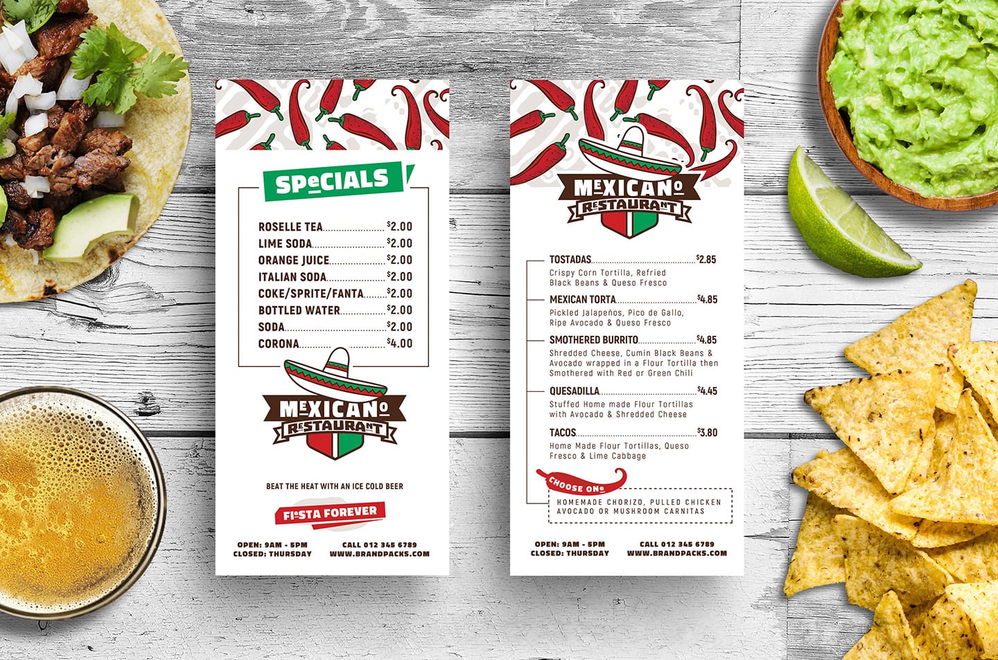 DL Mexican Restaurant Menu Card Template in PSD, Ai & Vector Within Mexican Menu Template Free Download