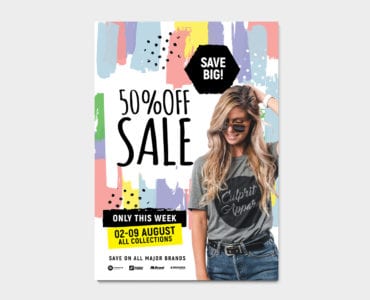 A4 Grand Sale Poster Templates