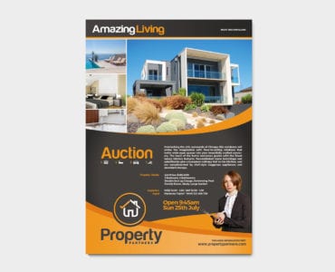 A4 Real Estate Poster Template
