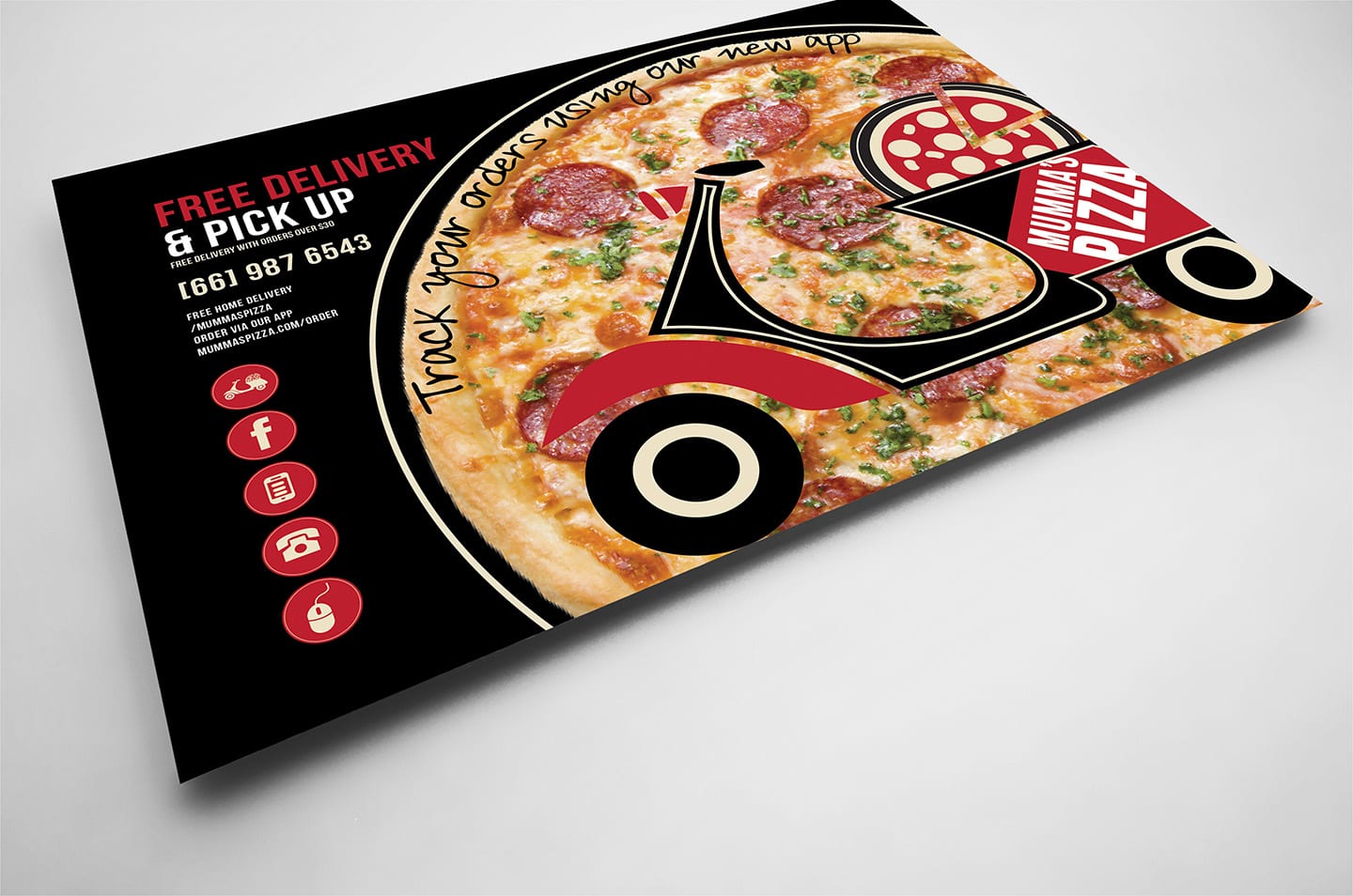 Pizza Menu Flyer Template In Psd Ai Vector Brandpacks