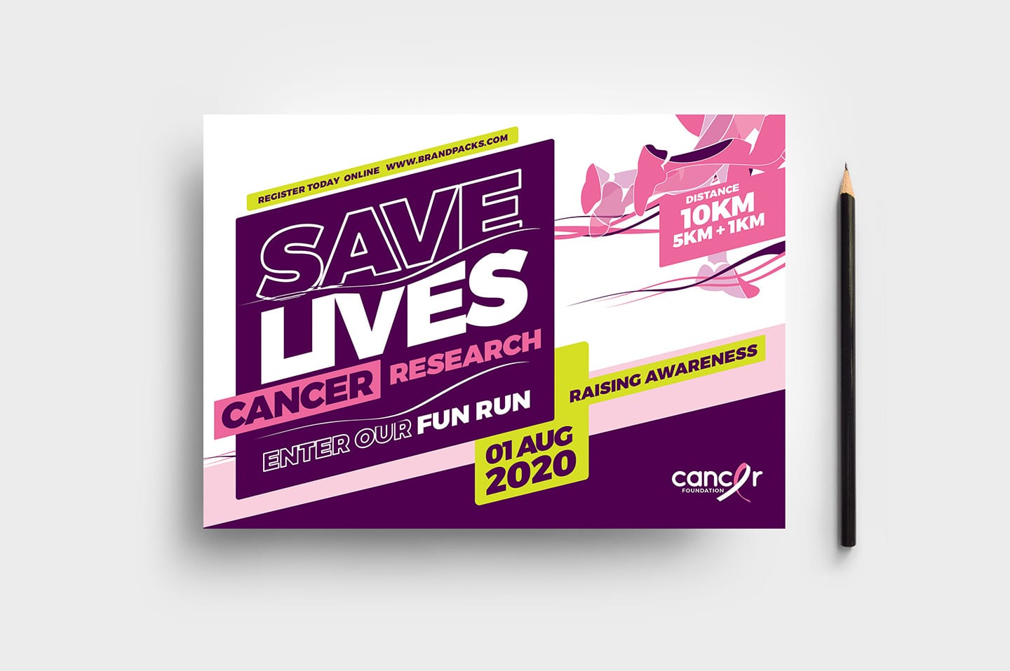 Cancer Charity Fun Run Flyer Template in PSD, Ai & Vector - BrandPacks Inside Running Flyer Template