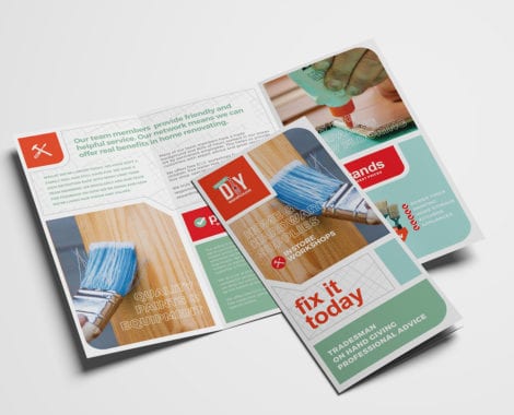 DIY Tool Supply Tri-Fold Brochure Template