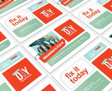 DIY Tool Supply Business Card Template