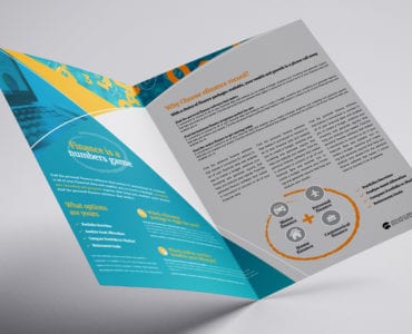 Financial Brochure Template for Photoshop & Illustrator