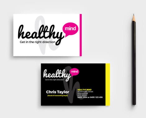 Mental Health Business Card Template
