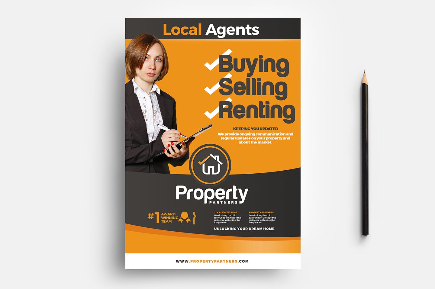 Real Estate Flyer Template in PSD, Ai & Vector - BrandPacks With Regard To Realtor Flyer Template