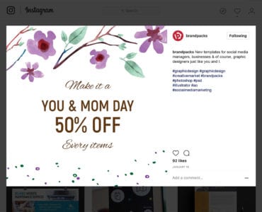 Mother's Day Social Media Templates