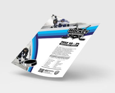 A4 Hockey Club Poster/Advertisement Template