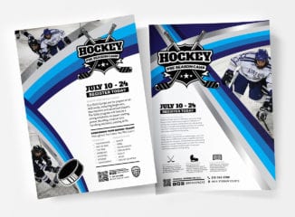 A4 Hockey Club Poster/Advertisement Template