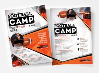 A4 American Football Poster / Advertisement Template