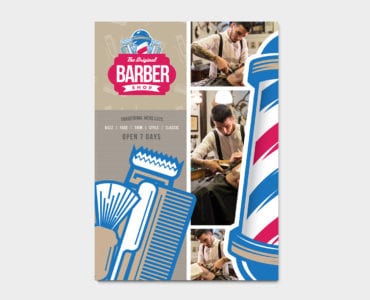A4 Barber's Shop Poster / Advertisement Template