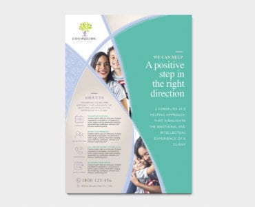 A4 Counselling Service Poster / Advertisement Template