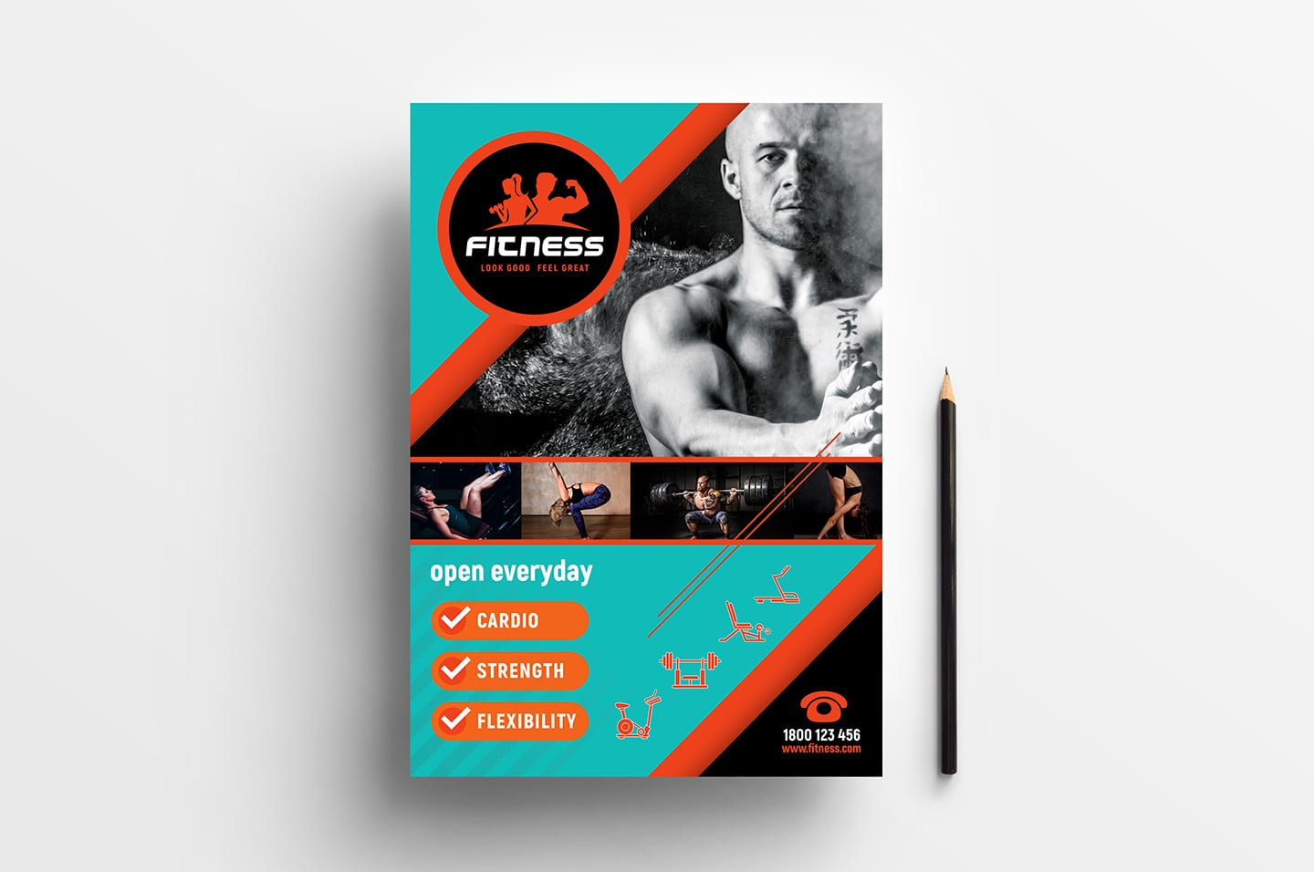 A4 Gym / Fitness Poster Template