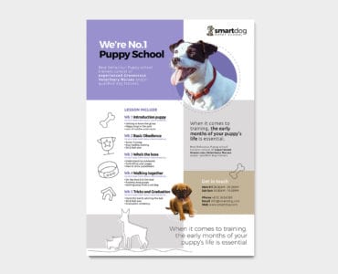 A4 Puppy School Poster / Advertisement Template