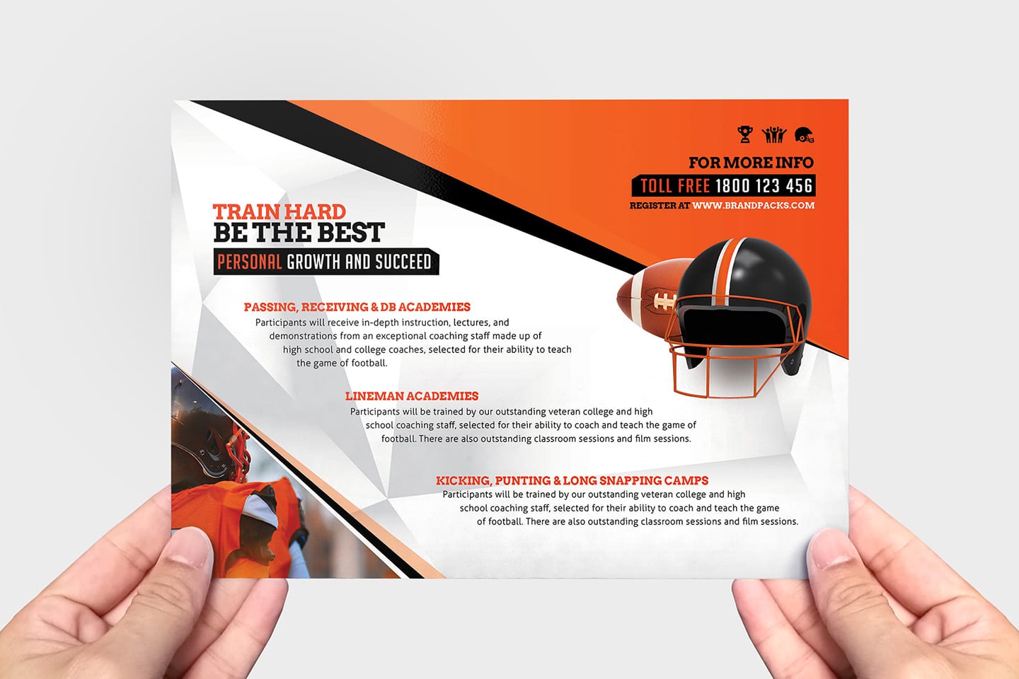 American Football Flyer Template in PSD, Ai & Vector - BrandPacks Throughout Football Camp Flyer Template Free