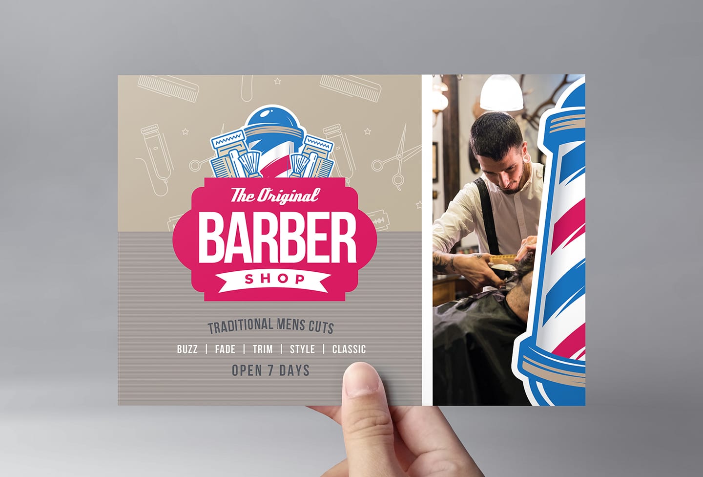 Barber Shop Flyer Template from brandpacks.com