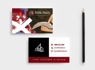 Christian Church Business Card Template