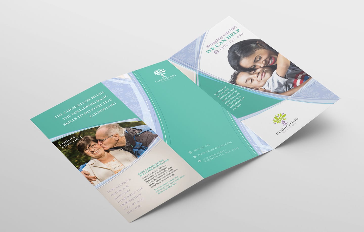 Counselling Service Tri Fold Brochure Template In Psd Ai And Vector