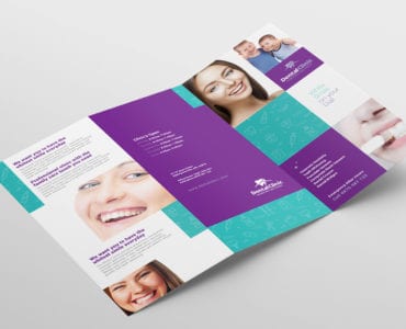 Dental Clinic Tri-Fold Brochure Template