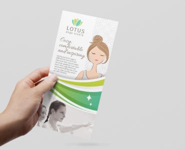 DL Yoga Studio Rack Card Template