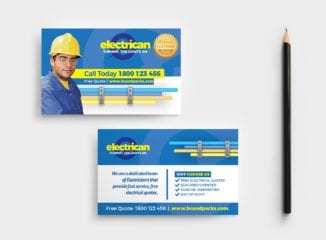 Electrician Business Card Template