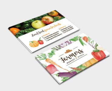 Farmer's Market Business Card Template