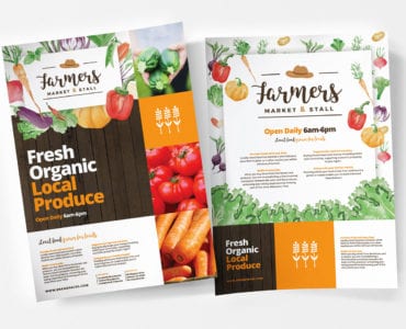 A4 Farmers Market Poster Template