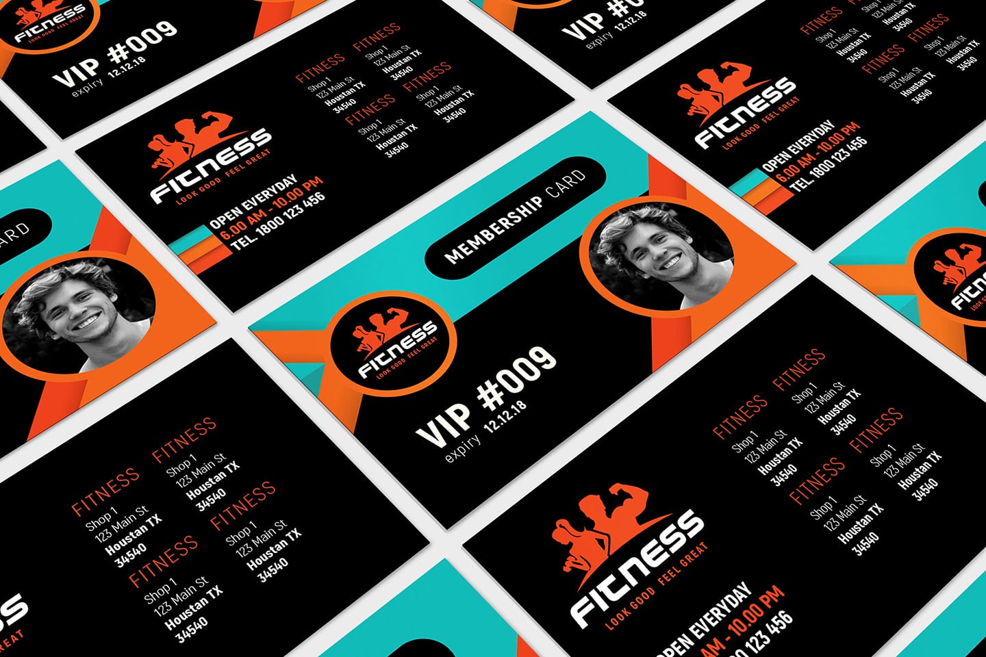 Gym / Fitness Membership Card Template in PSD, Ai & Vector Regarding Gym Membership Card Template